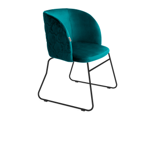 Обеденный стул SHT-ST33-1 / SHT-S167 (альпийский бирюзовый/черный муар) в Тюмени - предосмотр