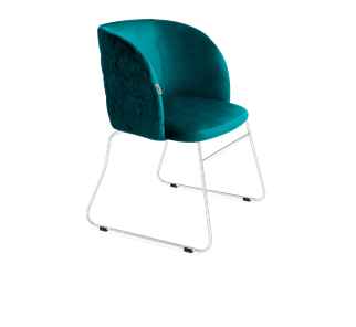 Обеденный стул SHT-ST33-1 / SHT-S167 (альпийский бирюзовый/хром лак) в Тюмени - предосмотр