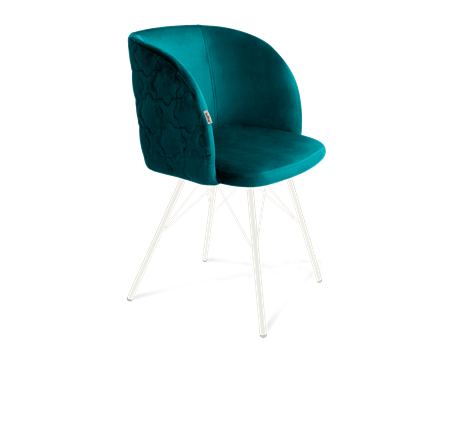 Обеденный стул SHT-ST33-1 / SHT-S37 (альпийский бирюзовый/белый муар) в Тюмени - изображение