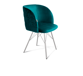Обеденный стул SHT-ST33-1 / SHT-S37 (альпийский бирюзовый/хром лак) в Заводоуковске
