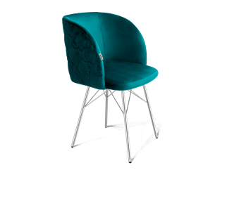 Обеденный стул SHT-ST33-1 / SHT-S64 (альпийский бирюзовый/хром лак) в Заводоуковске