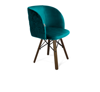 Обеденный стул SHT-ST33-1 / SHT-S70 (альпийский бирюзовый/темный орех/черный муар) в Тюмени - предосмотр