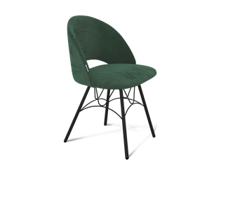 Обеденный стул SHT-ST34 / SHT-S100 (лиственно-зеленый/черный муар) в Тюмени - предосмотр