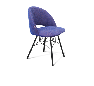 Обеденный стул SHT-ST34 / SHT-S100 (синий мираж/черный муар) в Тюмени