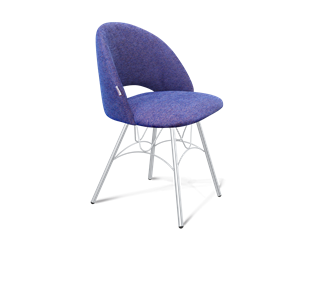 Обеденный стул SHT-ST34 / SHT-S100 (синий мираж/хром лак) в Заводоуковске - предосмотр
