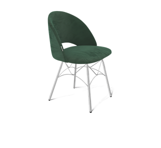 Обеденный стул SHT-ST34 / SHT-S107 (лиственно-зеленый/хром лак) в Заводоуковске