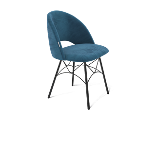 Обеденный стул SHT-ST34 / SHT-S107 (тихий океан/черный муар) в Заводоуковске - предосмотр