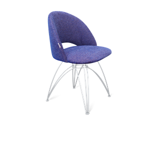 Обеденный стул SHT-ST34 / SHT-S112 (синий мираж/хром лак) в Заводоуковске