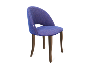 Обеденный стул SHT-ST34 / SHT-S122 (синий мираж/темный орех/черный муар) в Тюмени - предосмотр