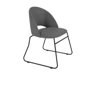 Обеденный стул SHT-ST34 / SHT-S167 (платиново-серый/черный муар) в Заводоуковске