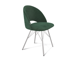 Обеденный стул SHT-ST34 / SHT-S37 (лиственно-зеленый/хром лак) в Заводоуковске