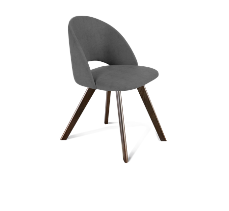 Обеденный стул SHT-ST34 / SHT-S39 (платиново-серый/венге) в Заводоуковске - изображение