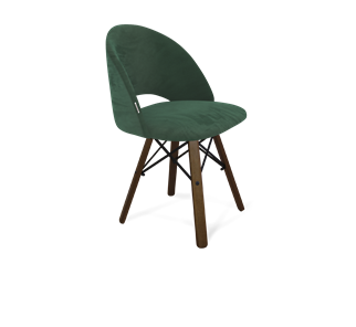 Обеденный стул SHT-ST34 / SHT-S70 (лиственно-зеленый/темный орех/черный муар) в Тюмени