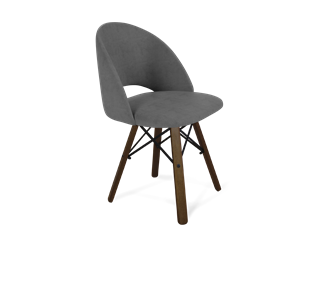 Обеденный стул SHT-ST34 / SHT-S70 (платиново-серый/темный орех/черный муар) в Тюмени - предосмотр