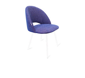 Обеденный стул SHT-ST34 / SHT-S95-1 (синий мираж/белый муар) в Заводоуковске