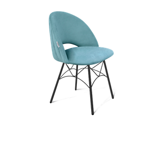 Обеденный стул SHT-ST34-1 / SHT-S107 (голубая пастель/черный муар) в Тюмени