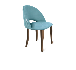 Обеденный стул SHT-ST34-1 / SHT-S122 (голубая пастель/темный орех/черный муар) в Тюмени - предосмотр