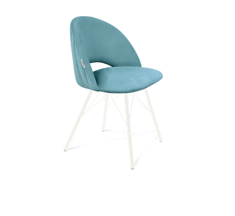 Обеденный стул SHT-ST34-1 / SHT-S37 (голубая пастель/белый муар) в Тюмени - изображение