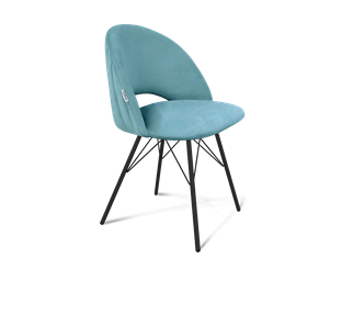 Обеденный стул SHT-ST34-1 / SHT-S37 (голубая пастель/черный муар) в Тюмени - предосмотр