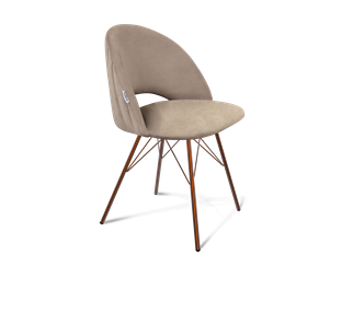 Обеденный стул SHT-ST34-1 / SHT-S37 (латте/медный металлик) в Тюмени
