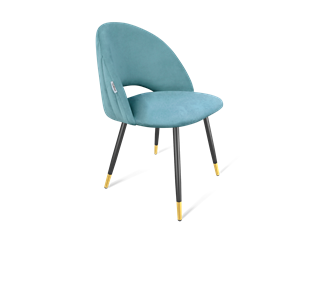 Обеденный стул SHT-ST34-1 / SHT-S95-1 (голубая пастель/черный муар/золото) в Тюмени