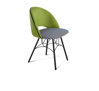 Обеденный стул SHT-ST34-3 / SHT-S100 (оливковый/гусиная лапка/черный муар) в Заводоуковске - предосмотр