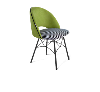 Обеденный стул SHT-ST34-3 / SHT-S107 (оливковый/гусиная лапка/черный муар) в Заводоуковске