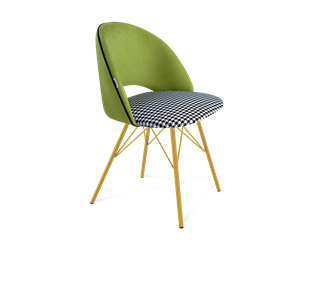 Обеденный стул SHT-ST34-3 / SHT-S37 (оливковый/гусиная лапка/золото) в Тюмени - предосмотр