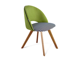 Обеденный стул SHT-ST34-3 / SHT-S39 (оливковый/гусиная лапка/светлый орех) в Тюмени - предосмотр