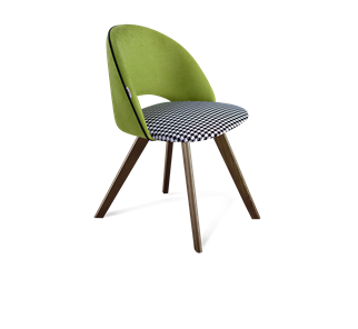 Обеденный стул SHT-ST34-3 / SHT-S39 (оливковый/гусиная лапка/темный орех) в Заводоуковске - предосмотр