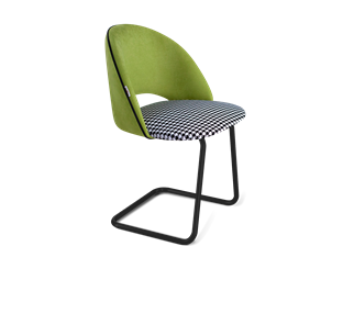 Обеденный стул SHT-ST34-3 / SHT-S45-1 (оливковый/гусиная лапка/черный муар) в Заводоуковске - предосмотр