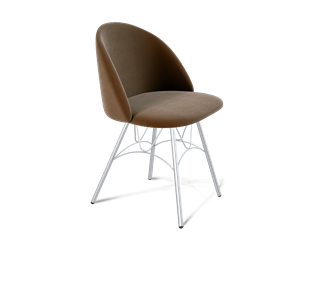 Обеденный стул SHT-ST35 / SHT-S100 (кофейный ликер/хром лак) в Заводоуковске
