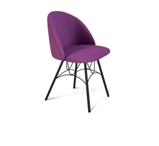 Обеденный стул SHT-ST35 / SHT-S100 (ягодное варенье/черный муар) в Тюмени