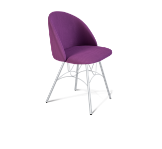 Обеденный стул SHT-ST35 / SHT-S100 (ягодное варенье/хром лак) в Тюмени