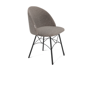 Обеденный стул SHT-ST35 / SHT-S107 (тростниковый сахар/черный муар) в Тюмени - предосмотр