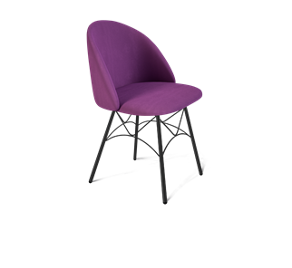 Обеденный стул SHT-ST35 / SHT-S107 (ягодное варенье/черный муар) в Тюмени