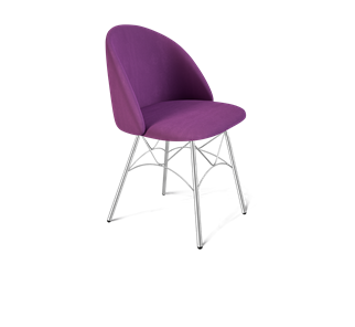 Обеденный стул SHT-ST35 / SHT-S107 (ягодное варенье/хром лак) в Тюмени
