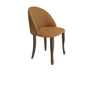 Обеденный стул SHT-ST35 / SHT-S122 (горчичный/темный орех/черный муар) в Тюмени