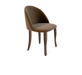 Обеденный стул SHT-ST35 / SHT-S122 (кофейный ликер/темный орех/черный муар) в Тюмени