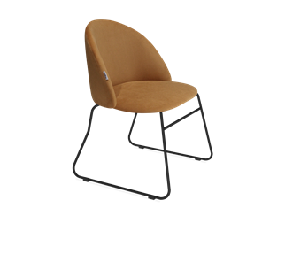 Обеденный стул SHT-ST35 / SHT-S167 (горчичный/черный муар) в Тюмени