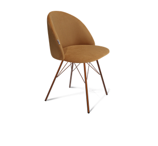Обеденный стул SHT-ST35 / SHT-S37 (горчичный/медный металлик) в Тюмени