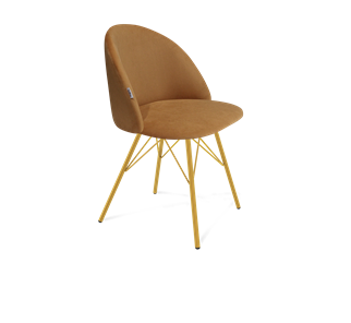 Обеденный стул SHT-ST35 / SHT-S37 (горчичный/золото) в Тюмени