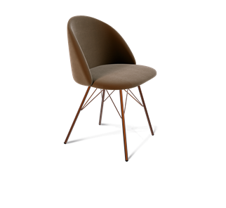 Обеденный стул SHT-ST35 / SHT-S37 (кофейный ликер/медный металлик) в Тюмени