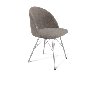 Обеденный стул SHT-ST35 / SHT-S37 (тростниковый сахар/хром лак) в Тюмени