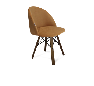 Обеденный стул SHT-ST35 / SHT-S70 (горчичный/темный орех/черный муар) в Тюмени - предосмотр