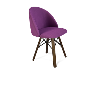 Обеденный стул SHT-ST35 / SHT-S70 (ягодное варенье/темный орех/черный муар) в Тюмени