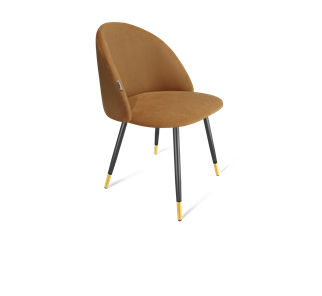Обеденный стул SHT-ST35 / SHT-S95-1 (горчичный/черный муар/золото) в Тюмени