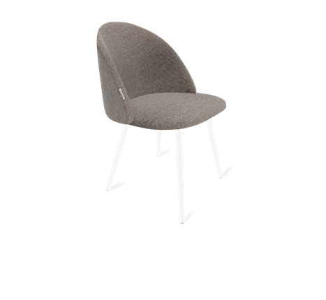 Обеденный стул SHT-ST35 / SHT-S95-1 (тростниковый сахар/белый муар) в Тюмени - изображение