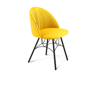 Обеденный стул SHT-ST35-1 / SHT-S100 (имперский жёлтый/черный муар) в Заводоуковске