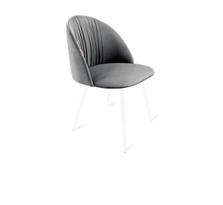 Обеденный стул SHT-ST35-1 / SHT-S95-1 (угольно-серый/белый муар) в Тюмени